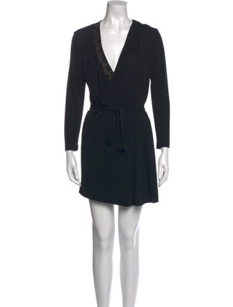 Piazza Sempione V-Neck Mini Dress