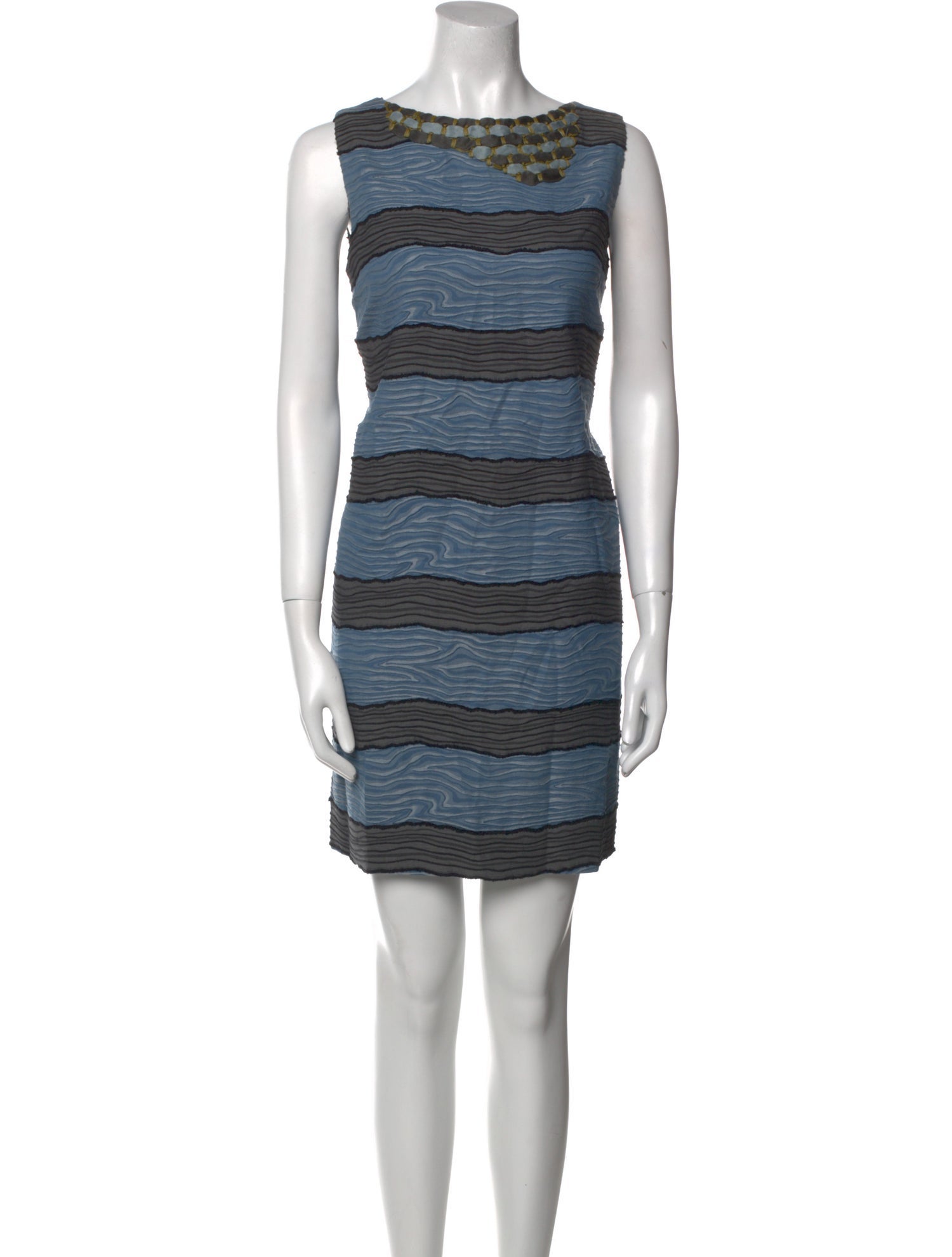 Piazza Sempione Striped Mini Dress