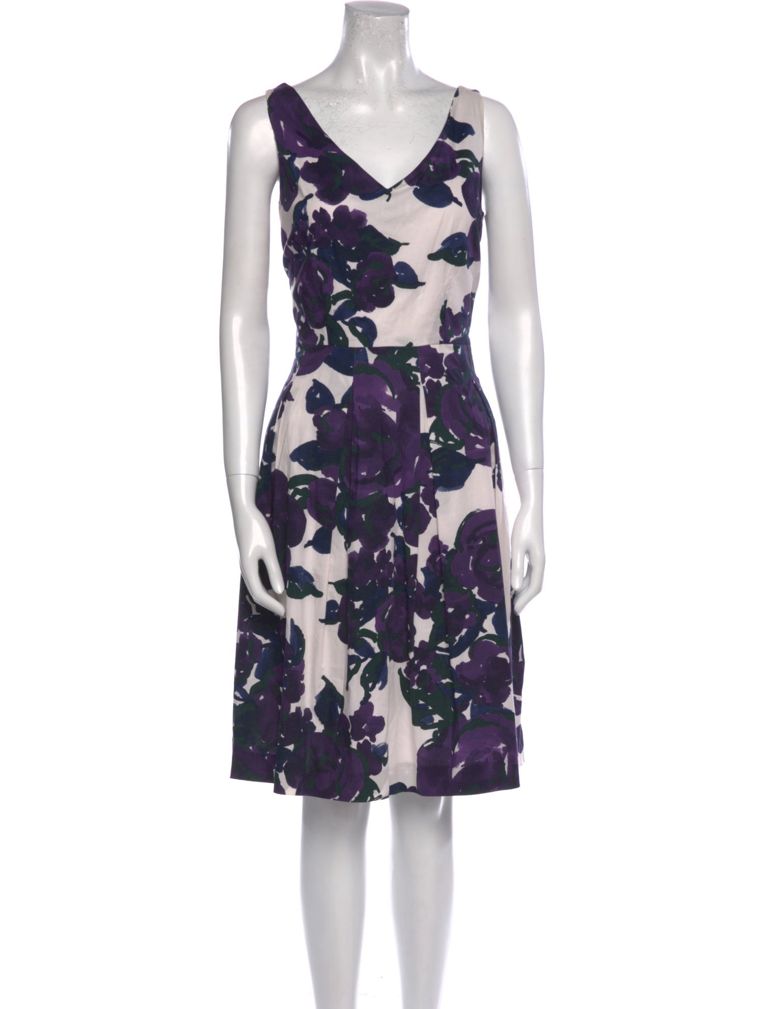 Piazza Sempione Floral Print Knee-Length Dress