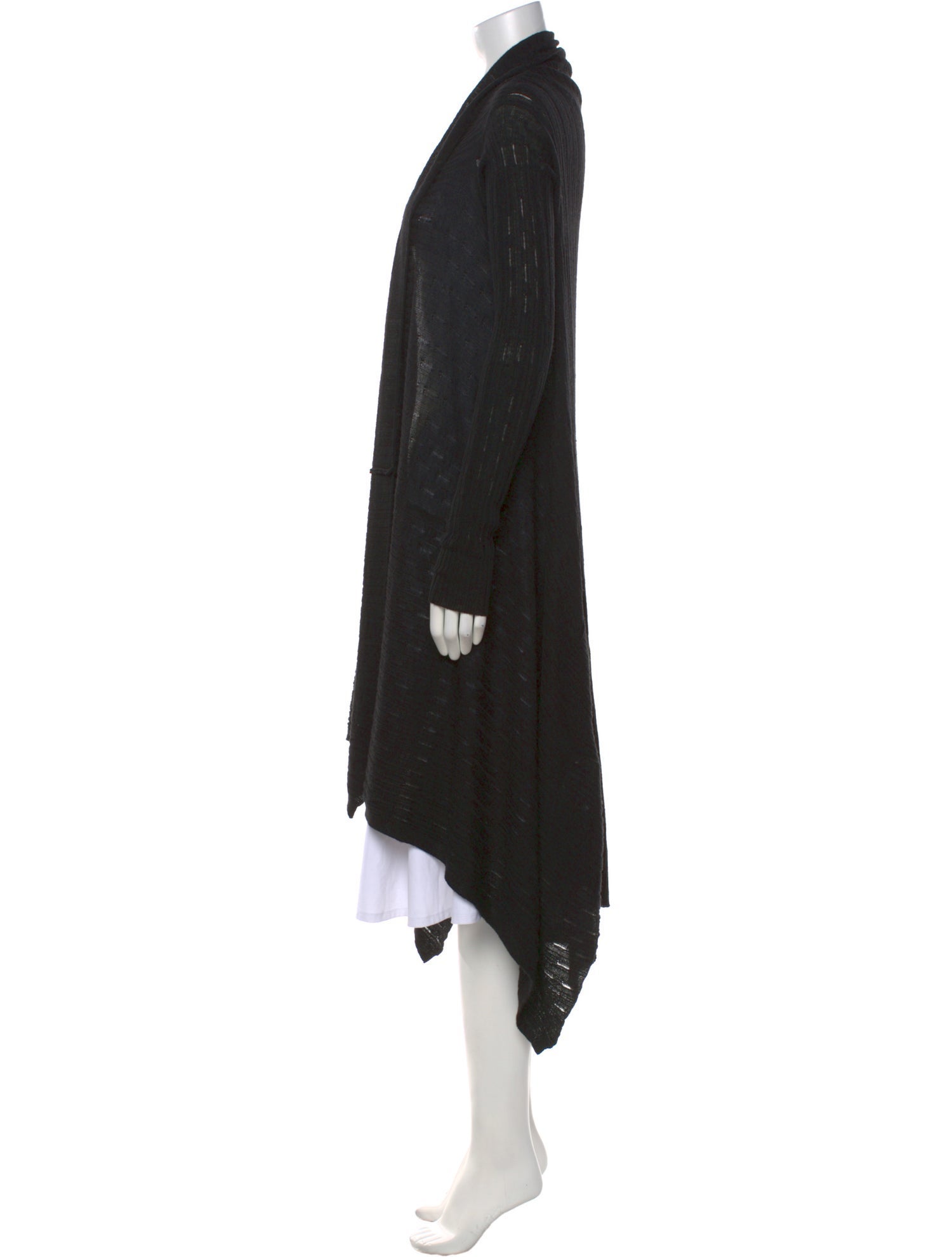 Piazza Sempione Virgin Wool Open Front Sweater