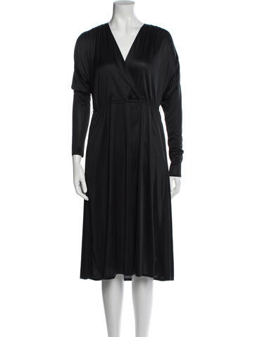 Pierre Cardin Dresses V-Neck Midi Length Dress US 4 | S