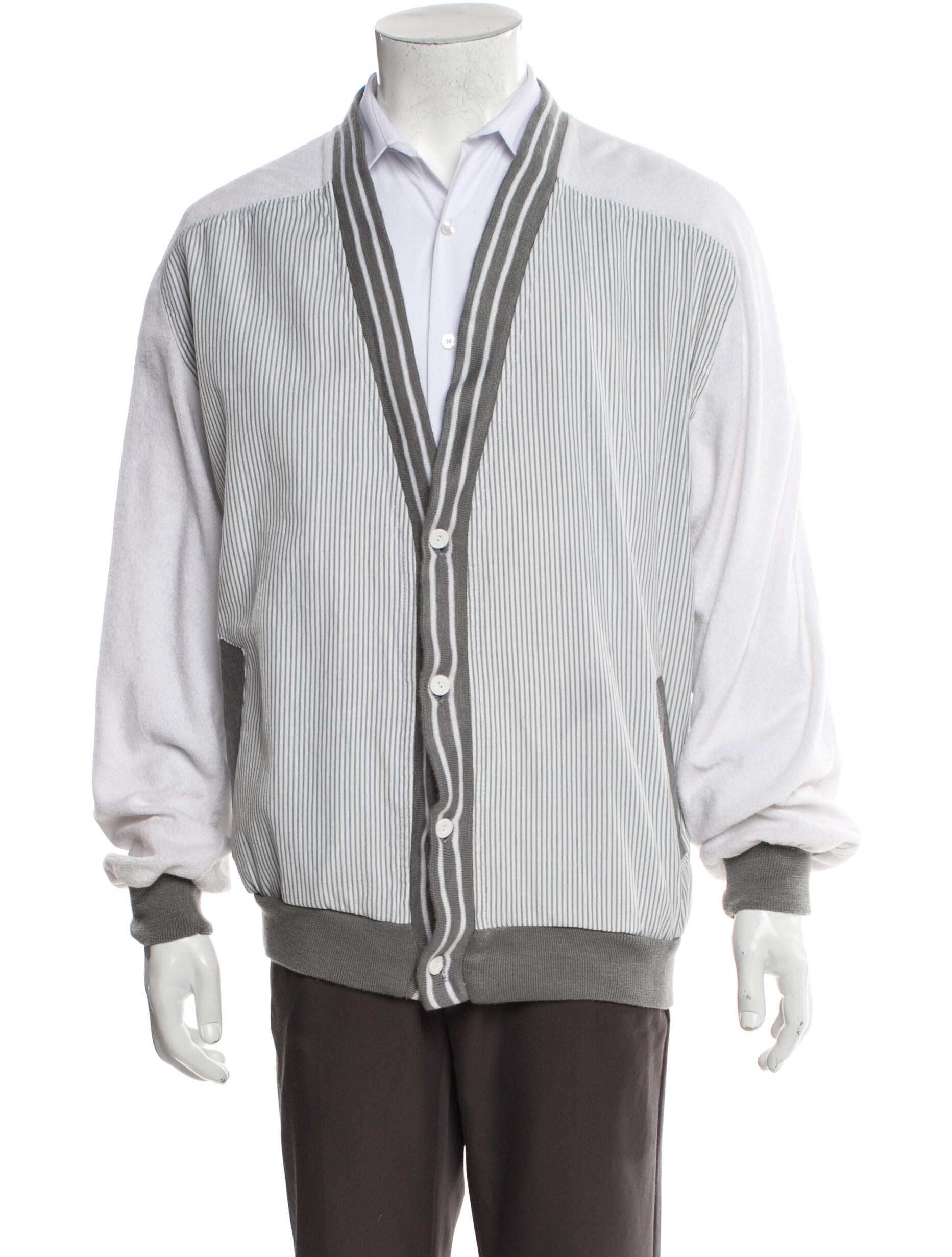 Pierre Cardin Striped Bomber Jacket