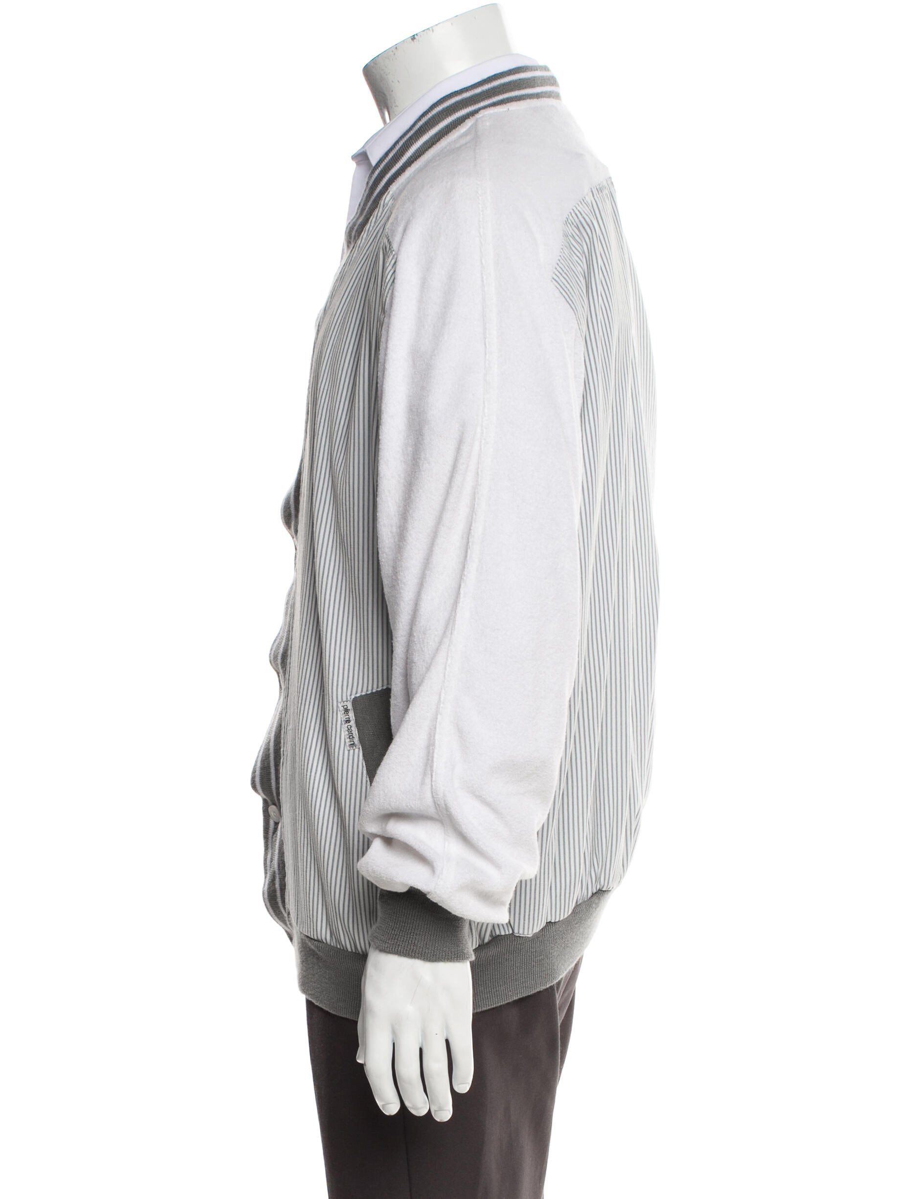 Pierre Cardin Striped Bomber Jacket