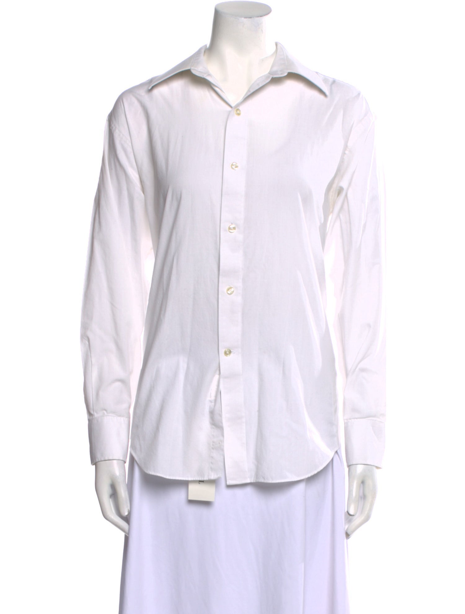 Pierre Cardin Long Sleeve Button-Up Top