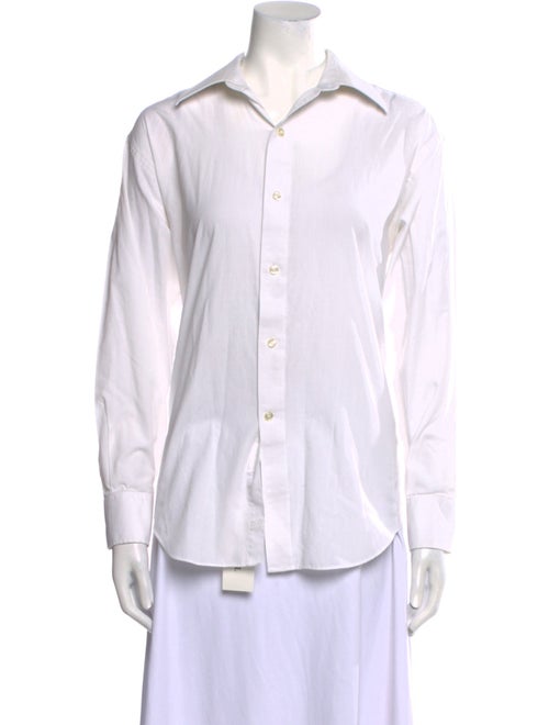 Pierre Cardin Long Sleeve Button-Up Top