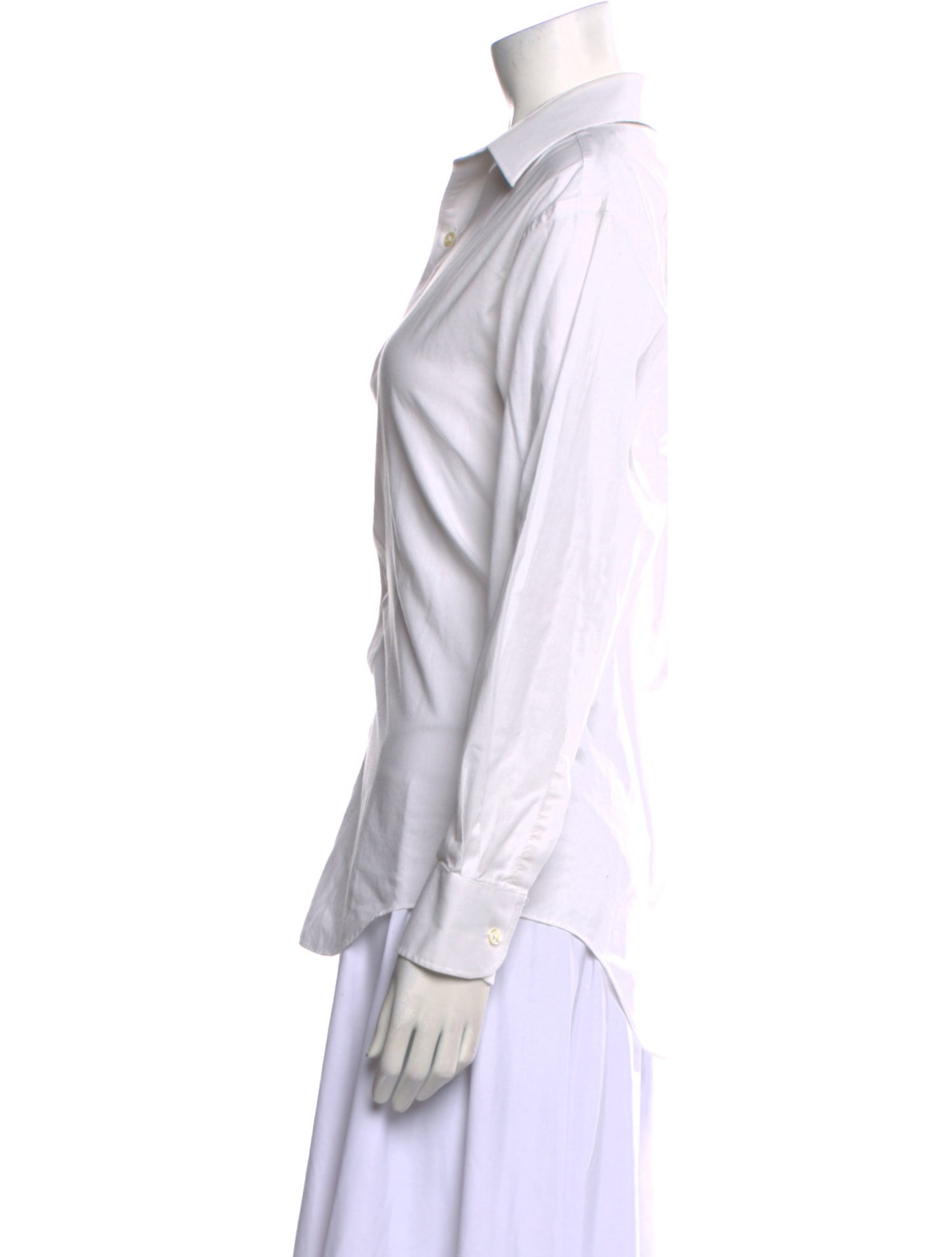 Pierre Cardin Long Sleeve Button-Up Top