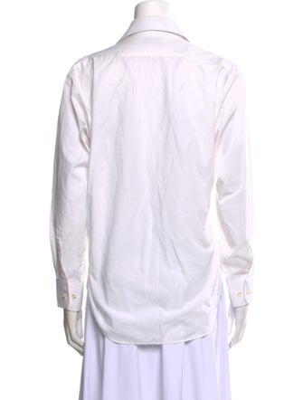 Pierre Cardin Long Sleeve Button-Up Top