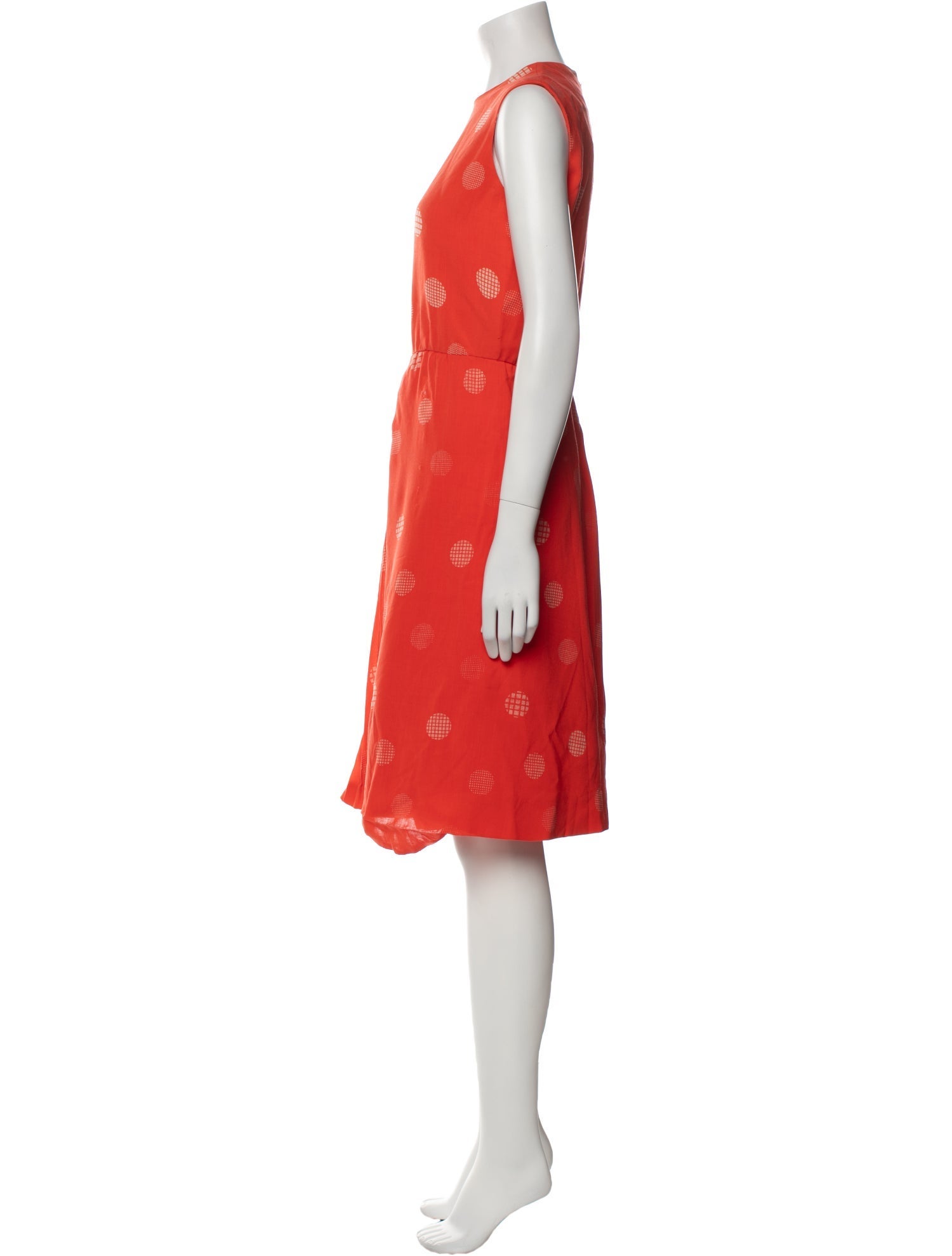 Pierre Cardin Polka Dot Print Knee-Length Dress