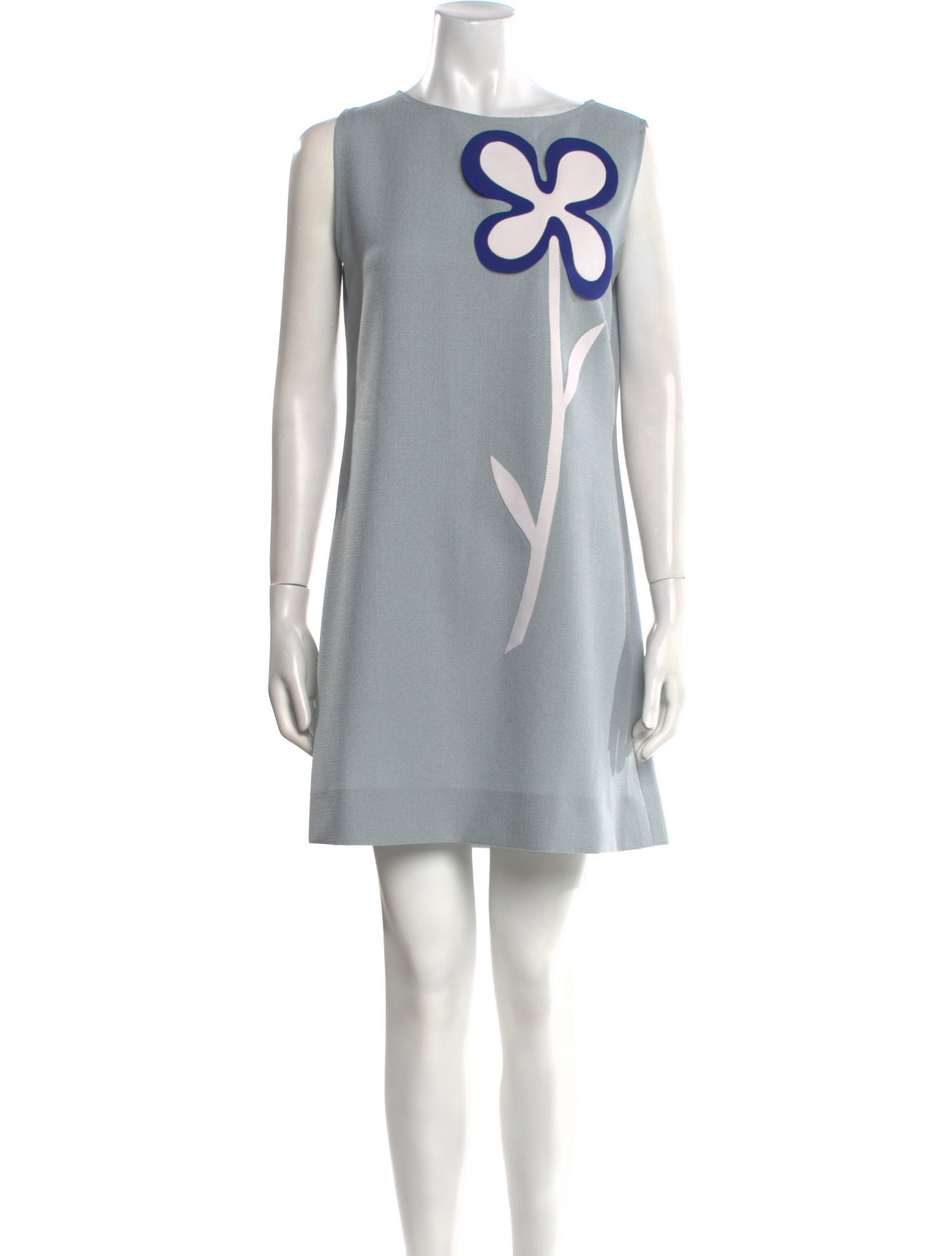 Pierre Cardin Scoop Neck Mini Dress