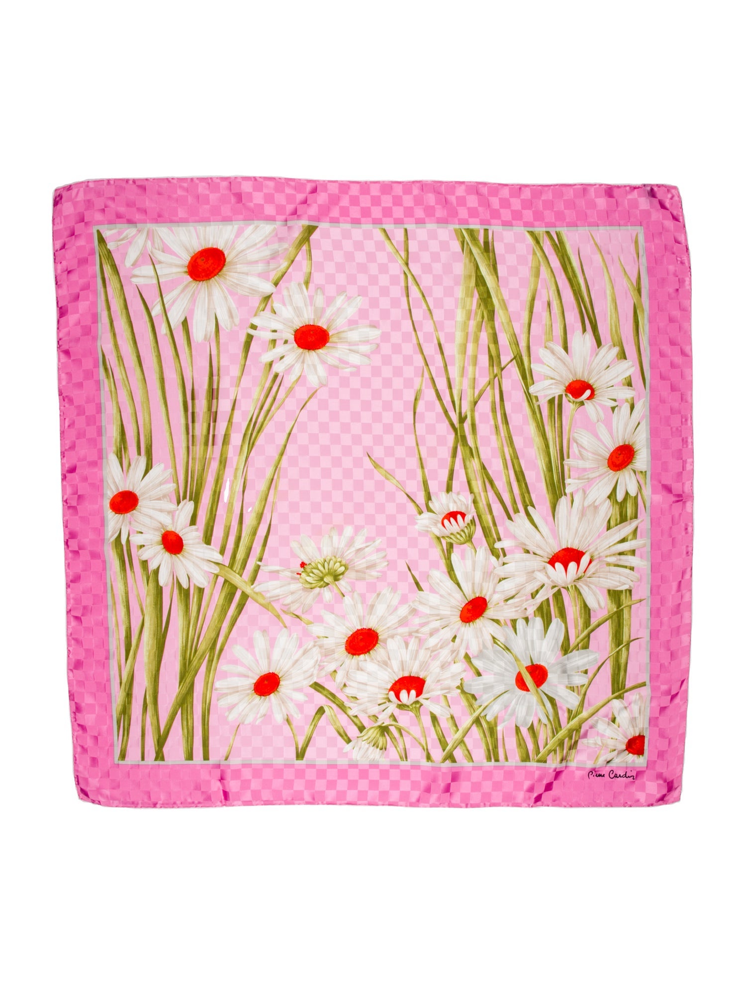 Pierre Cardin Silk Floral Print Scarf w/ Tags