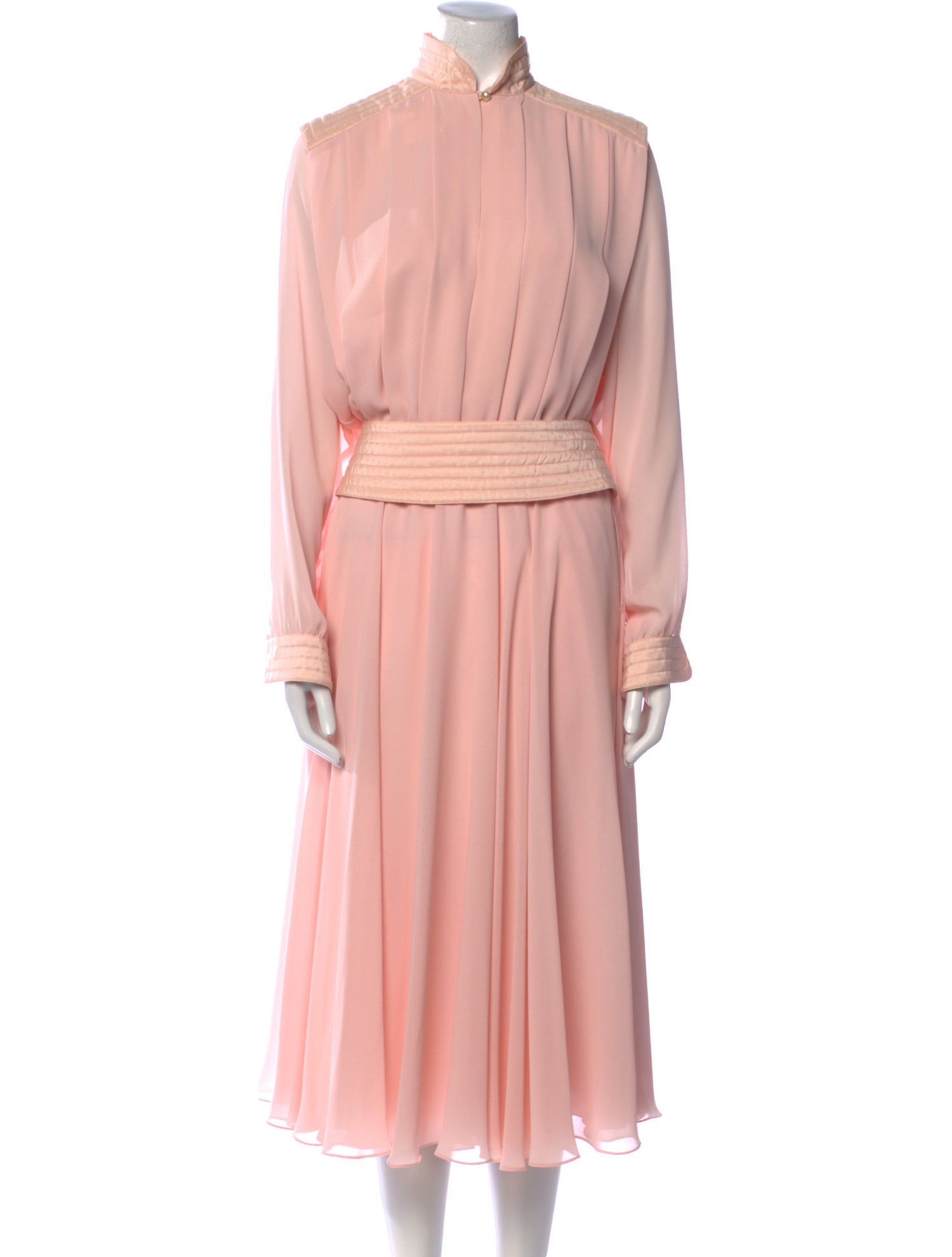Pierre Cardin Mock Neck Long Dress