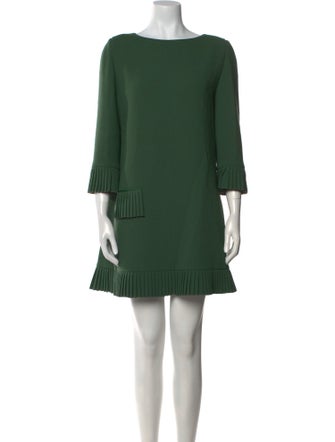 Pierre Cardin Bateau Neckline Mini Dress