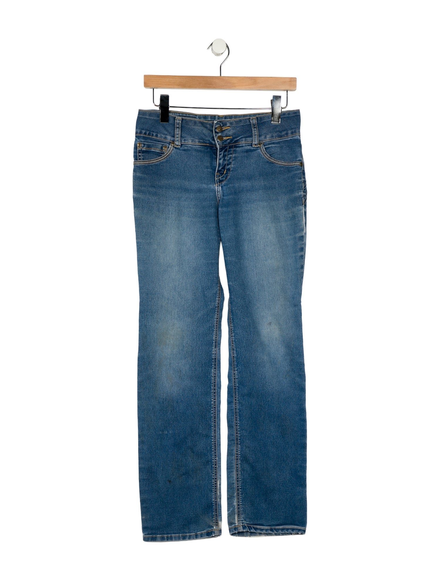 Pierre Cardin Mid-Rise Straight Leg Jeans