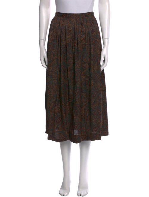 Pierre Cardin Paisley Print Midi Length Skirt