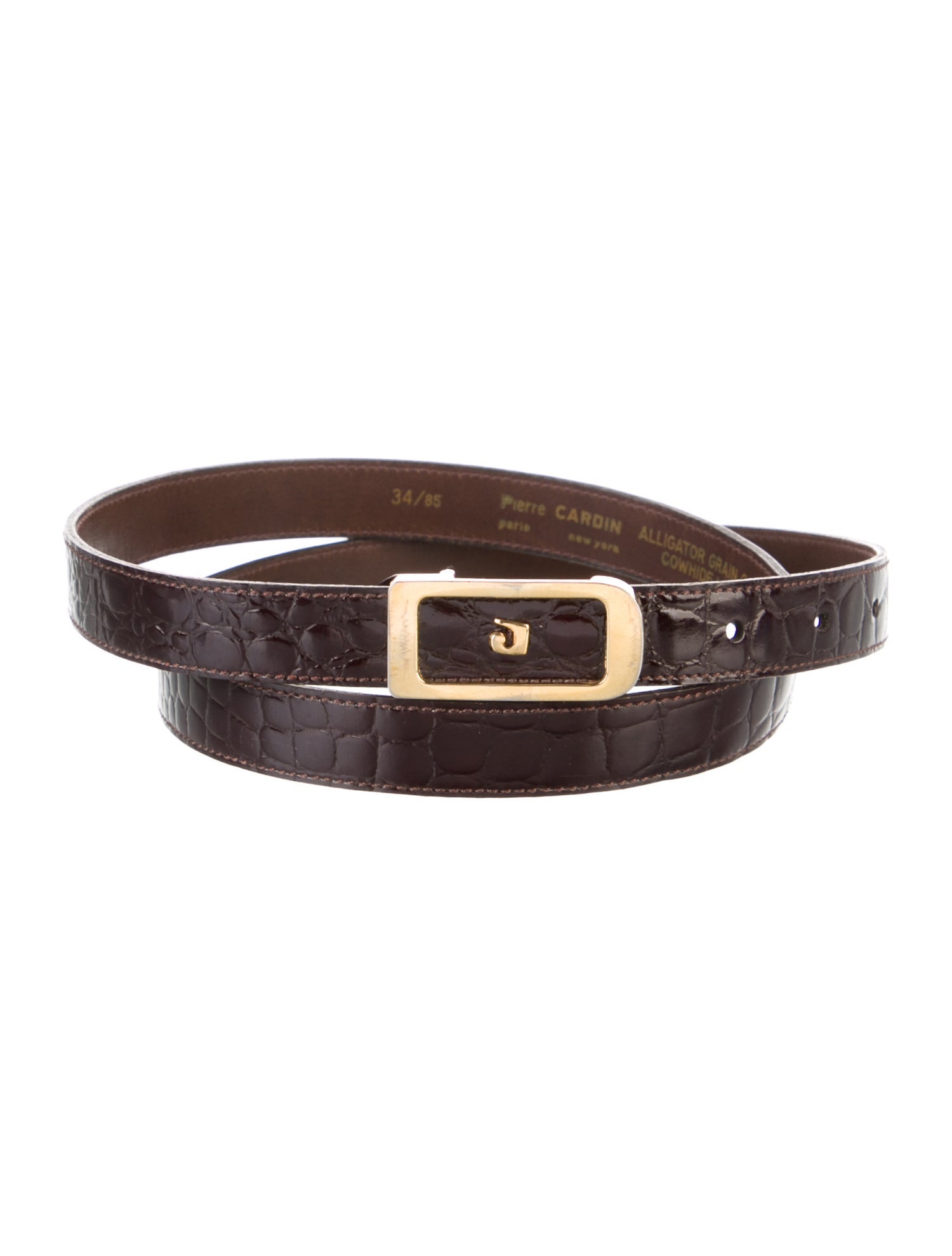 Pierre Cardin Skinny Patent Leather Belt