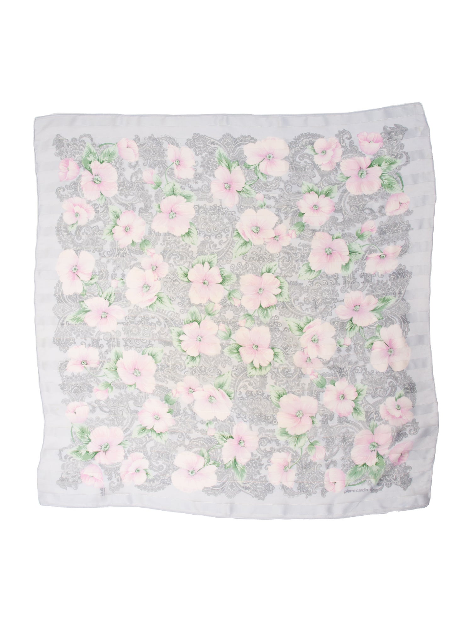 Pierre Cardin Silk Floral Print Scarf