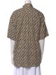 Pierre Cardin Printed Short Sleeve Button-Up Top