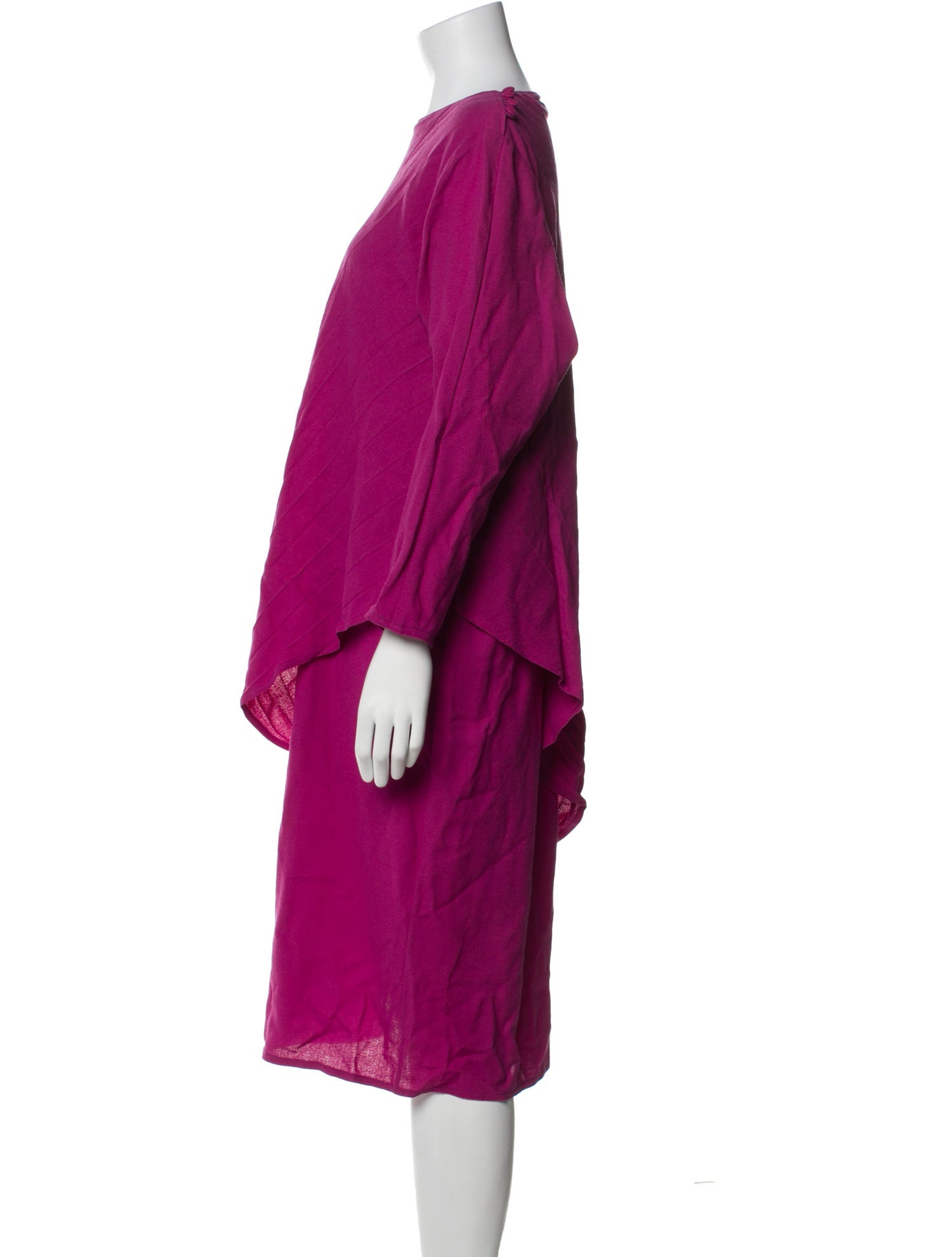 Pierre Cardin Bateau Neckline Midi Length Dress