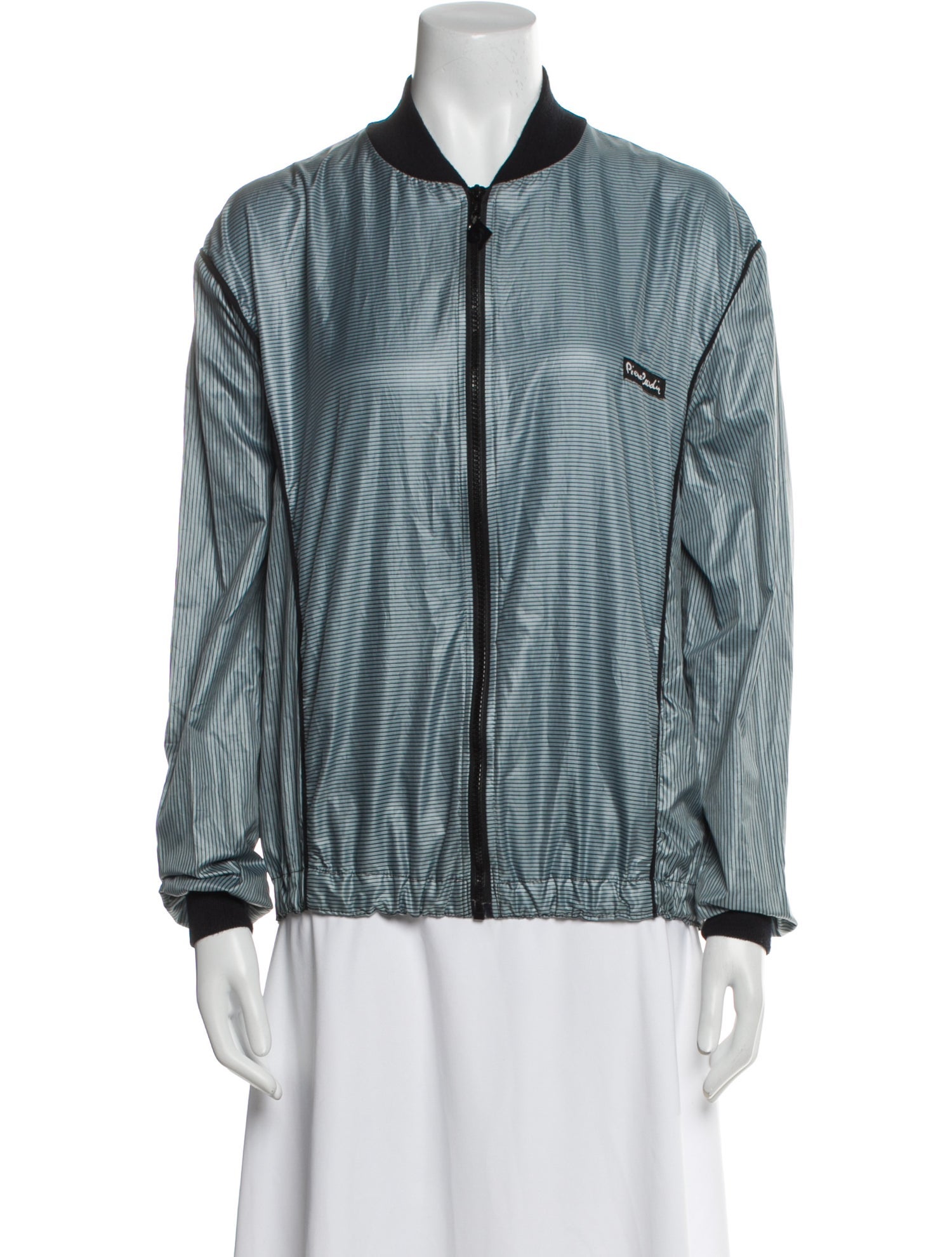 Pierre Cardin Striped Bomber Jacket