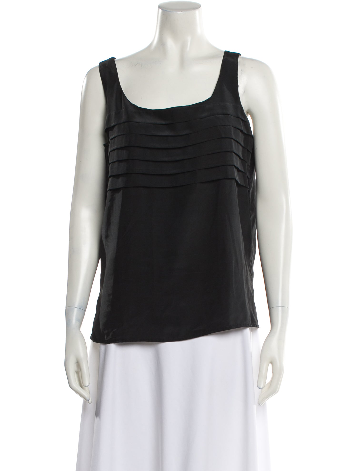 Pierre Cardin Square Neckline Sleeveless Top