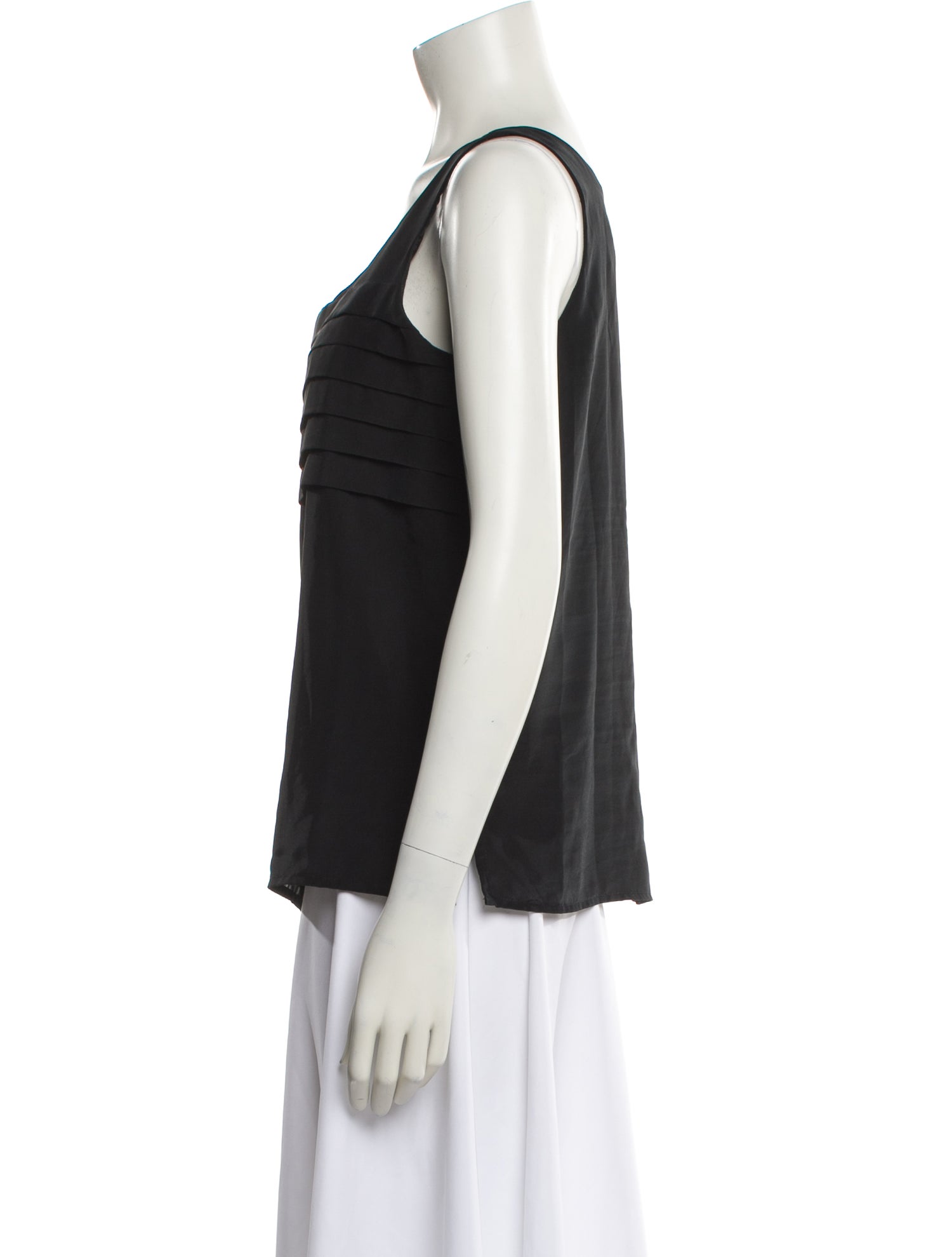 Pierre Cardin Square Neckline Sleeveless Top