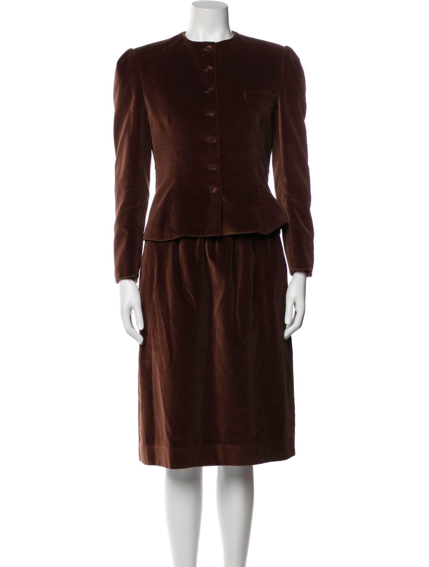 Pierre Cardin Pleated Accents Skirt Set