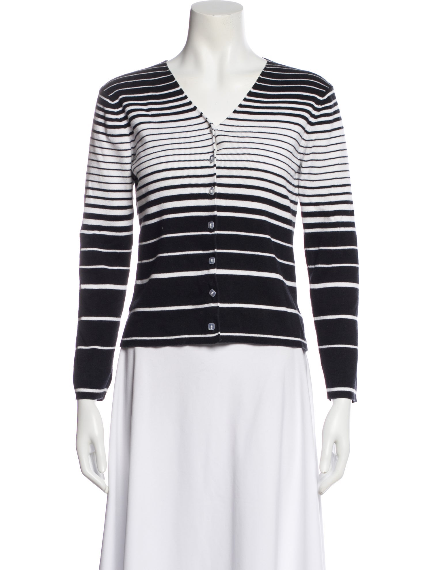 Pierre Cardin Striped V-Neck Sweater