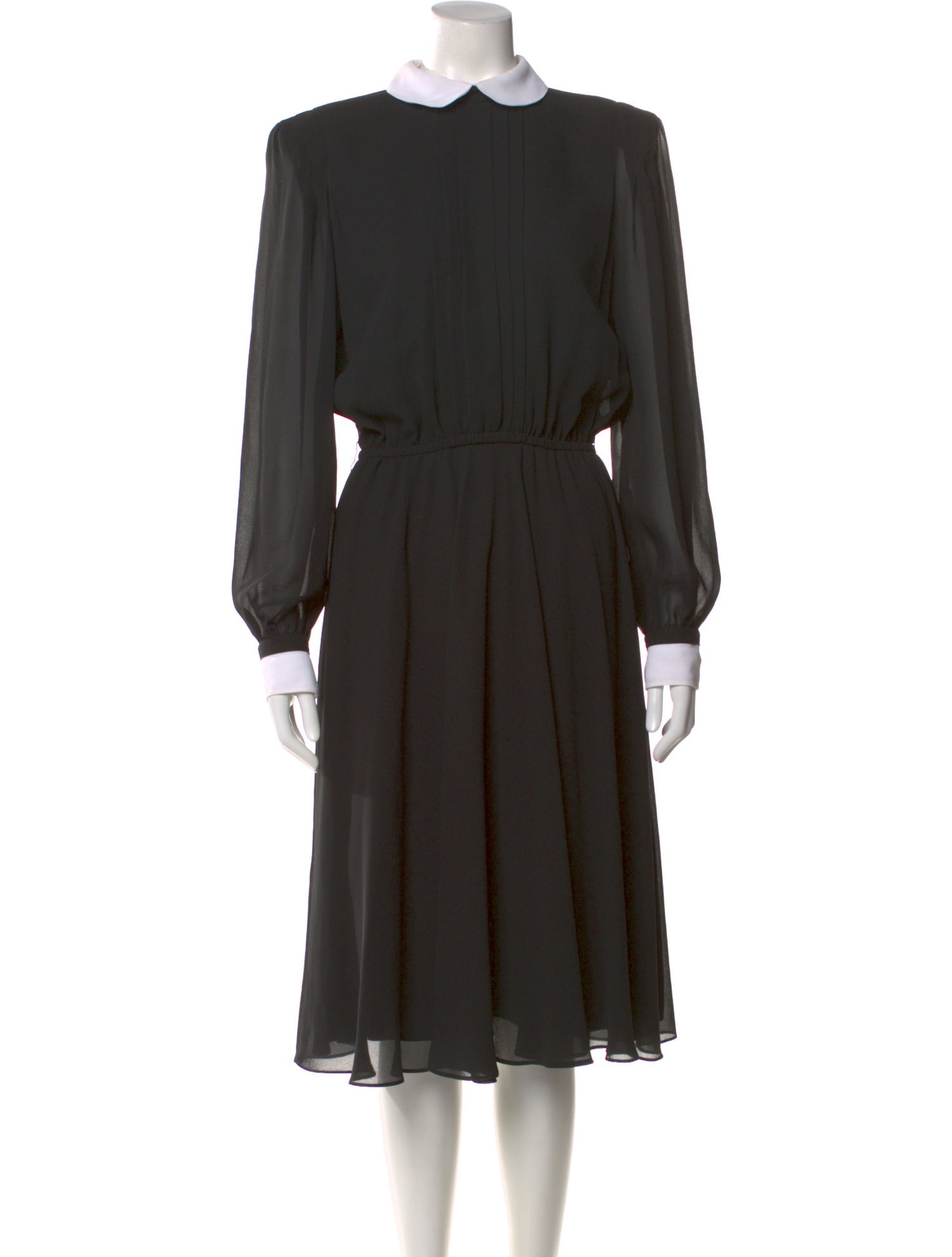 Pierre Cardin Mock Neck Midi Length Dress