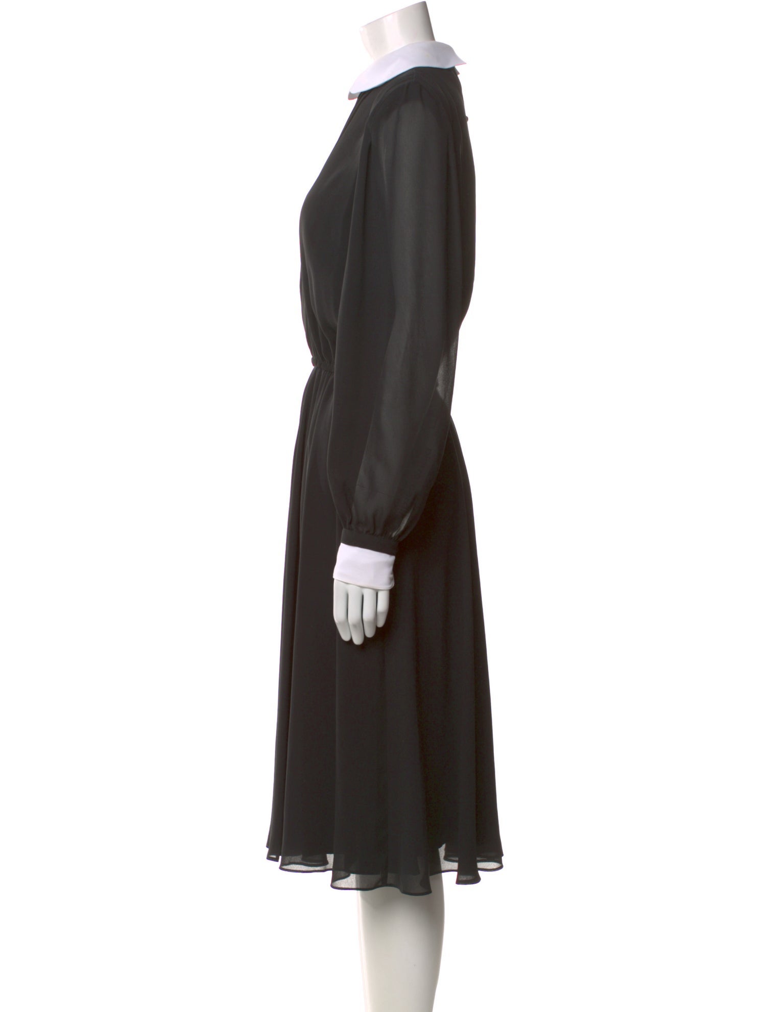 Pierre Cardin Mock Neck Midi Length Dress