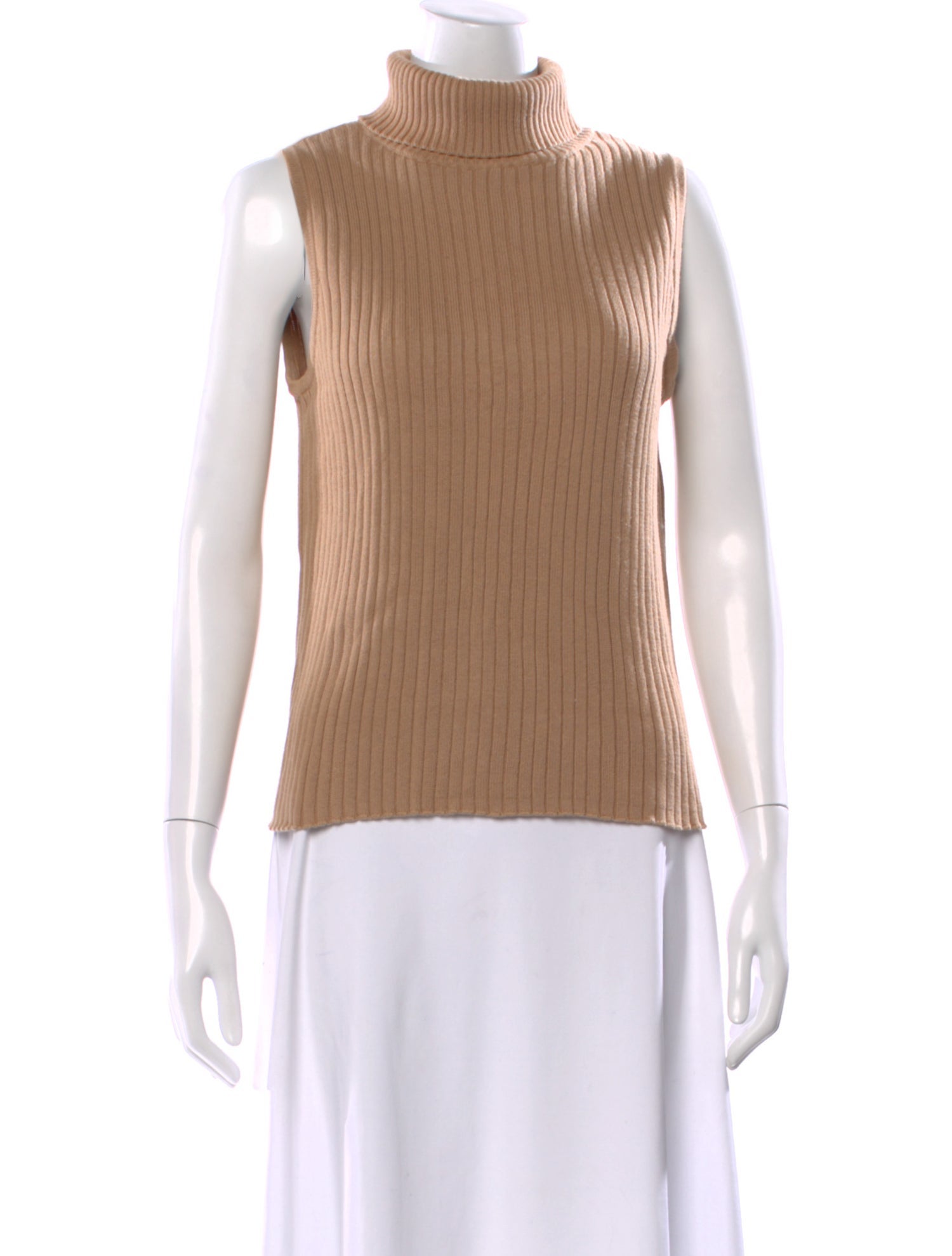 Pierre Cardin Turtleneck Sleeveless Top