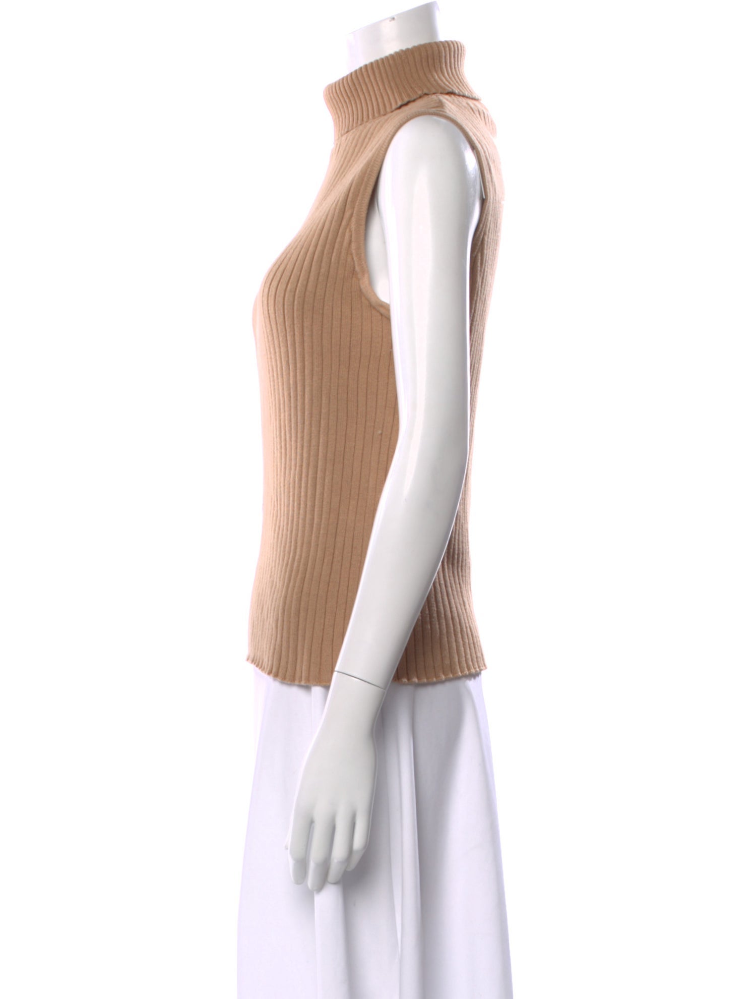 Pierre Cardin Turtleneck Sleeveless Top