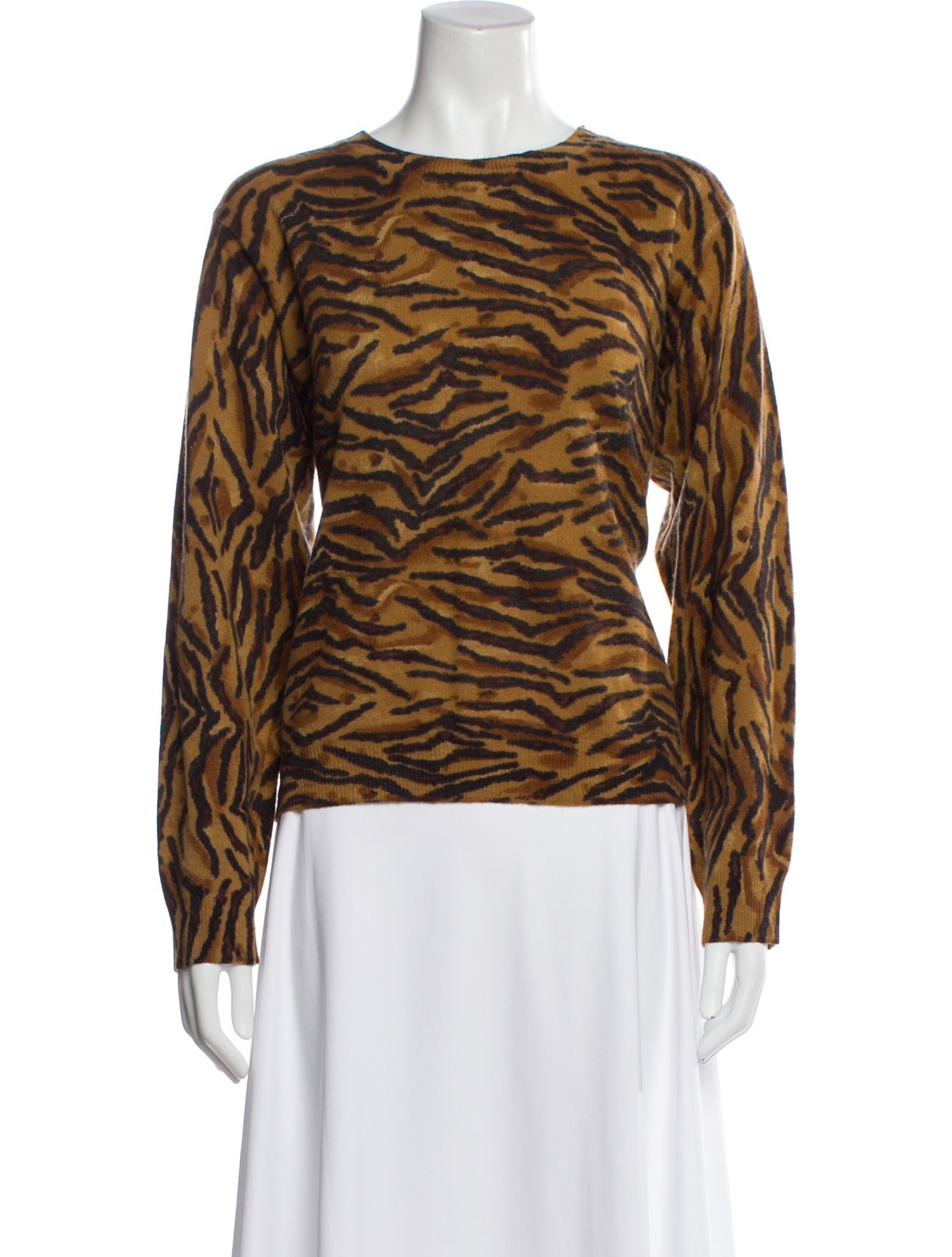 Pierre Cardin Lambswool Animal Print Sweater
