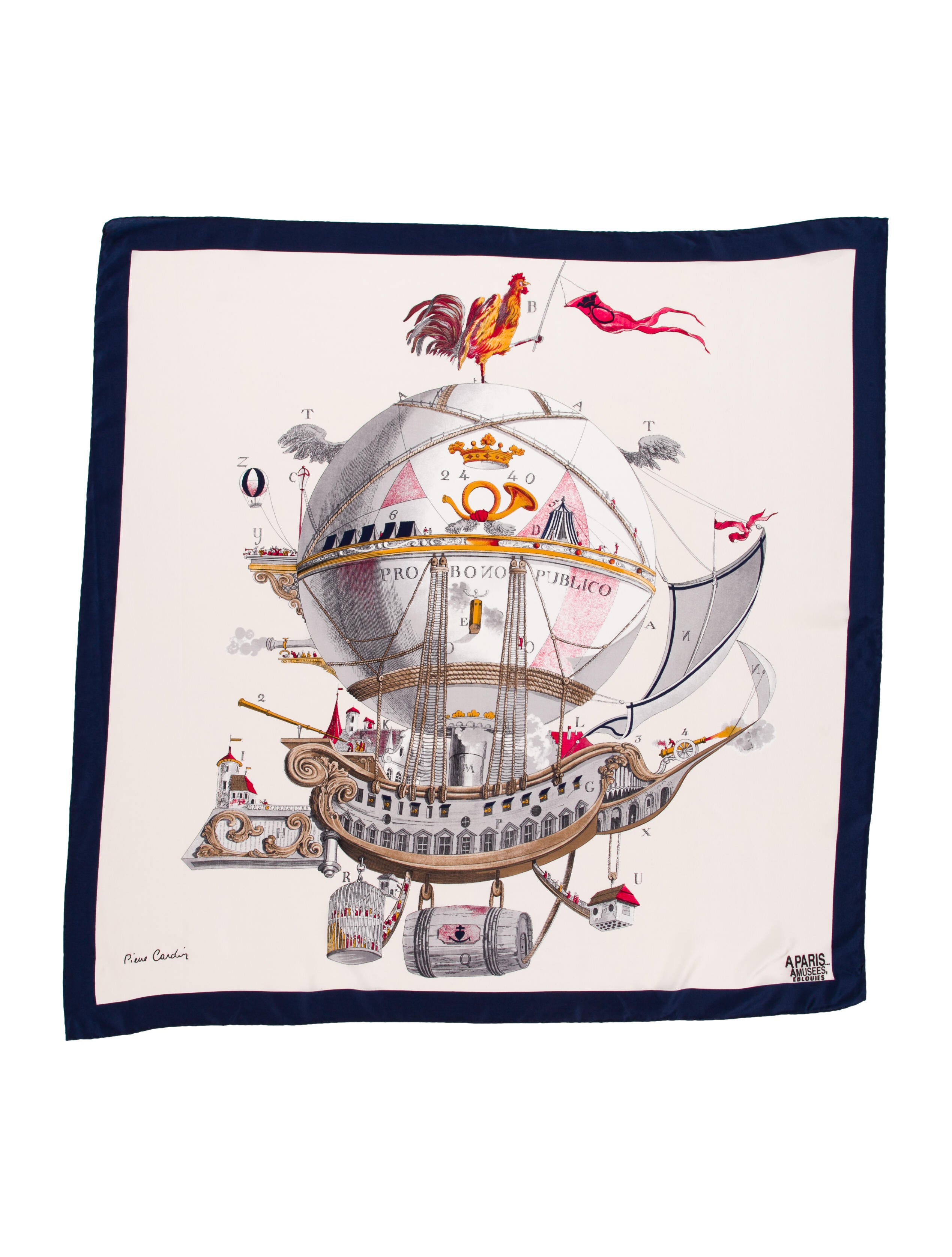 Pierre Cardin Silk Printed Scarf