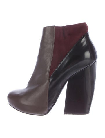 Pierre Hardy Colorblock Leather Ankle Boots