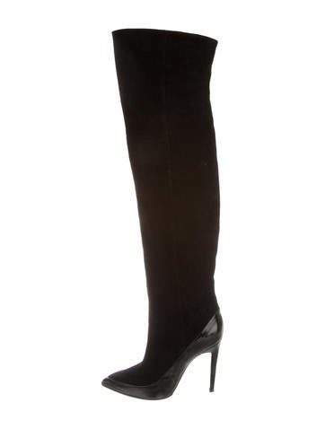 Pierre Hardy Chausette Leather Thigh-High Boots w/ Tags