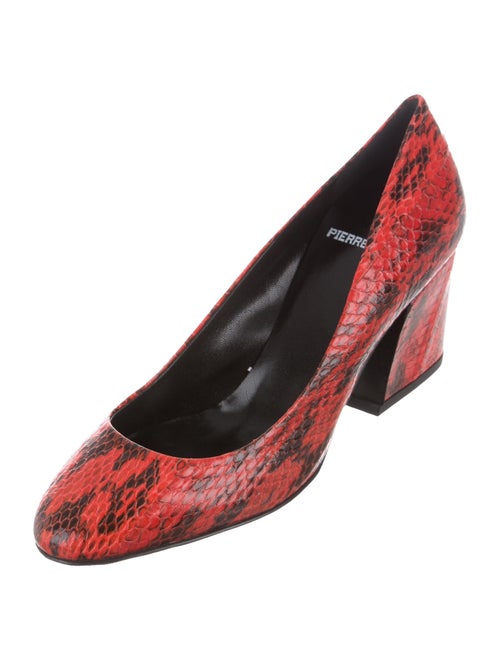 Pierre Hardy Embossed Snakeskin Pumps