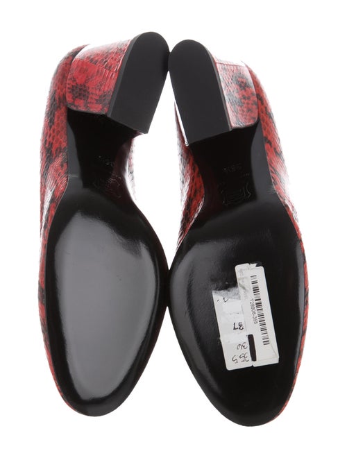 Pierre Hardy Embossed Snakeskin Pumps