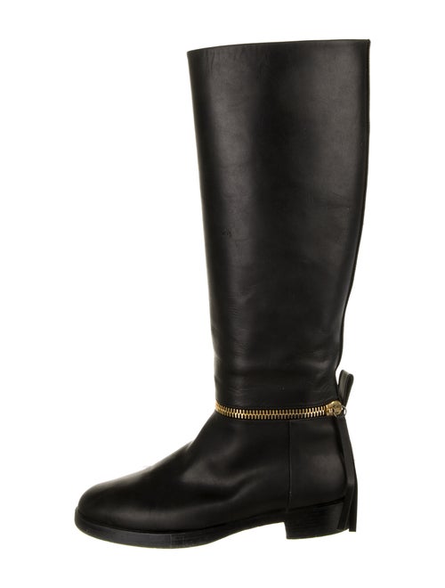 Pierre Hardy Leather Riding Boots Black