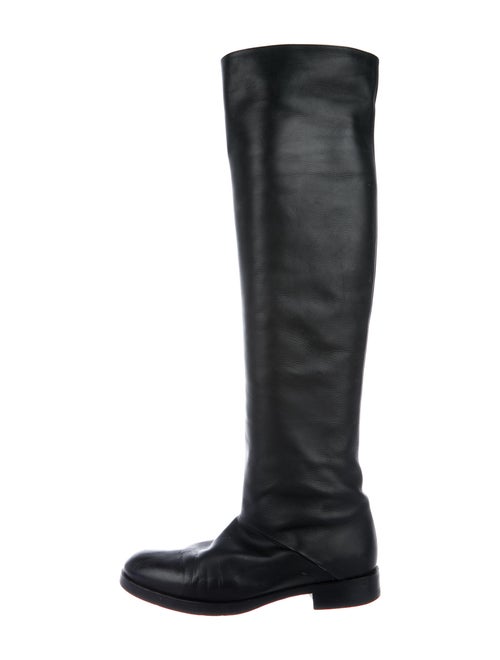 Pierre Hardy Leather Riding Boots Black