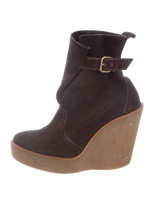 Pierre Hardy Suede Boots Green