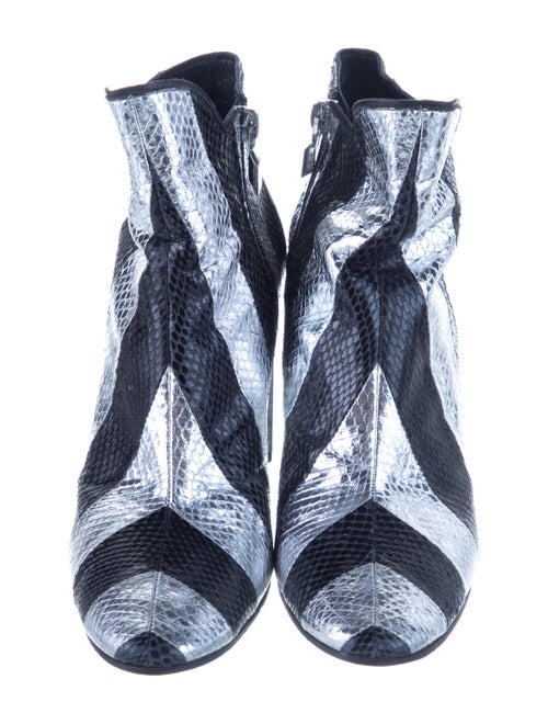 Pierre Hardy Embossed Snakeskin Boots