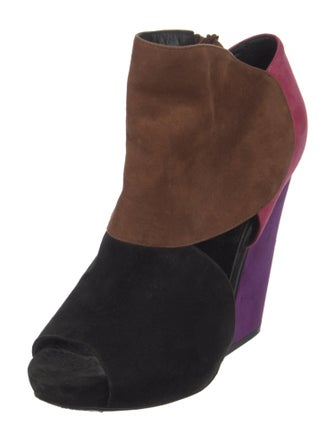 Pierre Hardy Suede Animal Print Boots