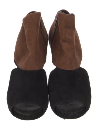 Pierre Hardy Suede Animal Print Boots