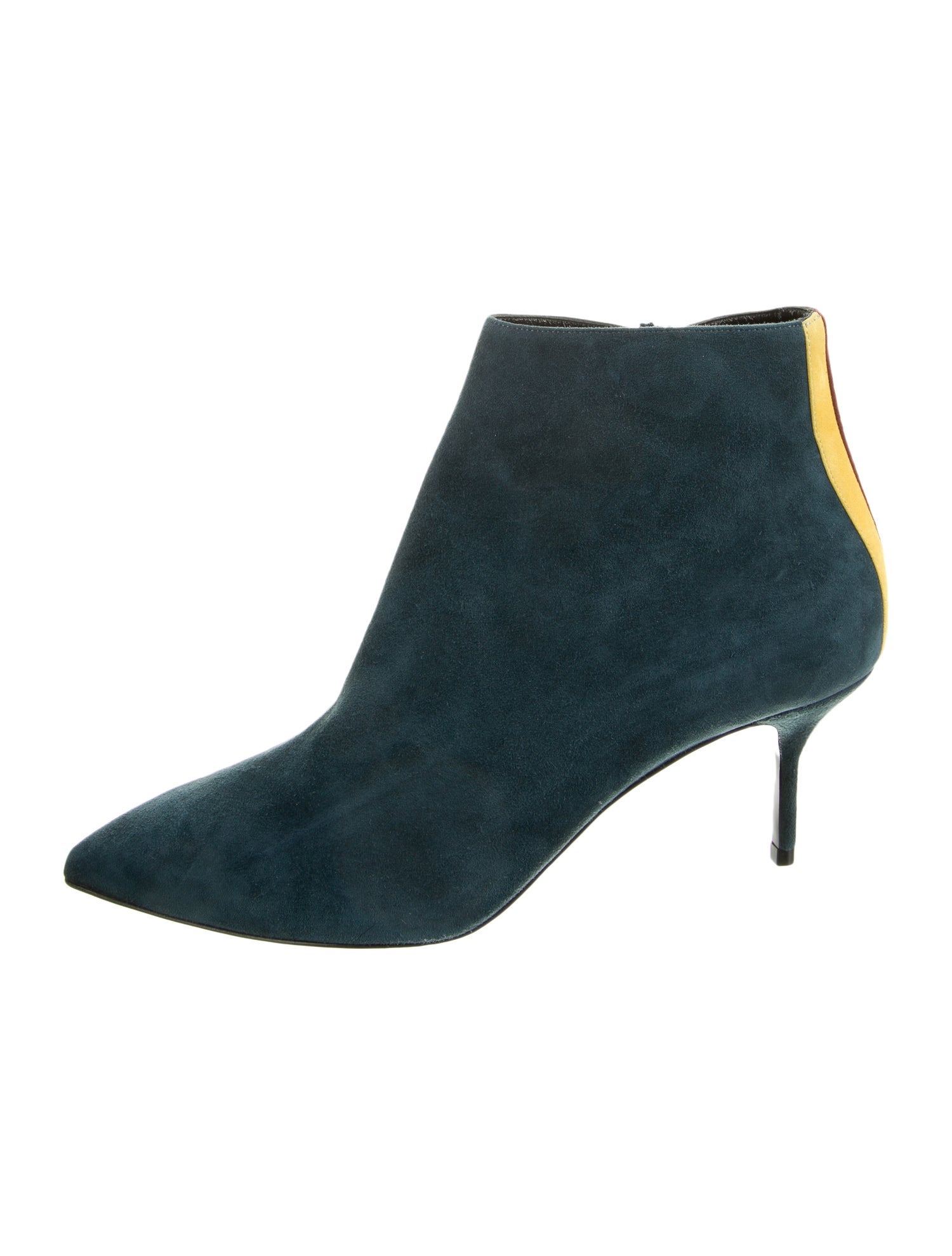 Pierre Hardy Suede Colorblock Pattern Sock Boots