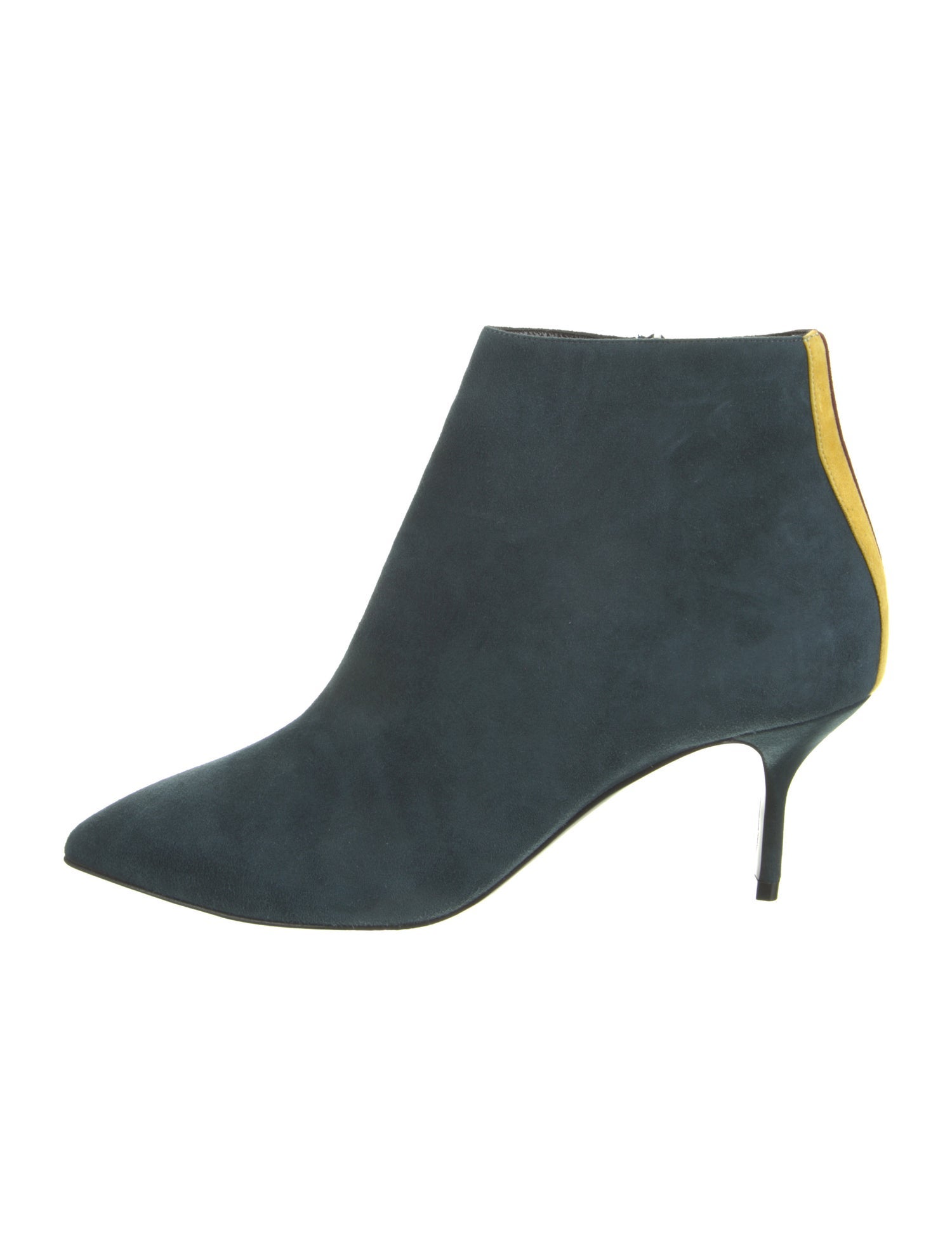 Pierre Hardy Suede Colorblock Pattern Boots