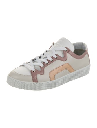 Pierre Hardy Leather Printed Sneakers