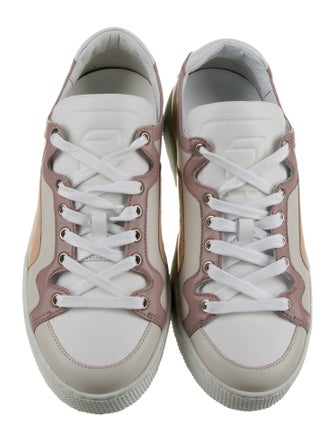 Pierre Hardy Leather Printed Sneakers