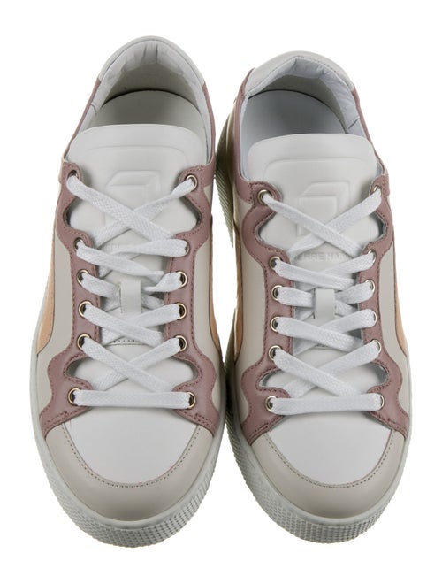 Pierre Hardy Leather Printed Sneakers