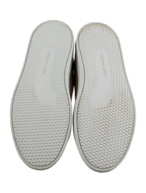 Pierre Hardy Leather Printed Sneakers