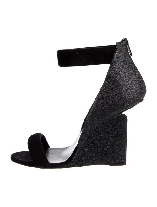 Pierre Hardy Suede Glitter Accents Sandals